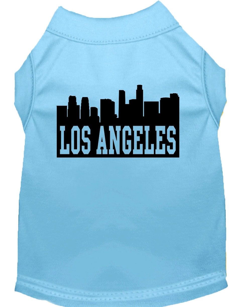 Pet Dog & Cat Shirt Screen Printed, "Los Angeles Skyline"