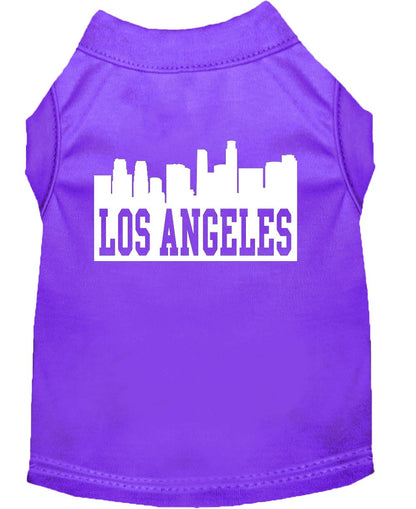 Pet Dog & Cat Shirt Screen Printed, "Los Angeles Skyline"