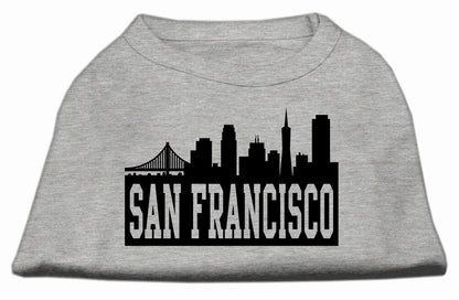 Camiseta para perros y gatos con serigrafía "San Francisco Skyline"