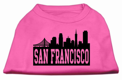 Camiseta para perros y gatos con serigrafía "San Francisco Skyline"