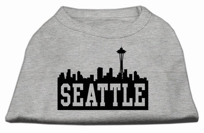 Pet Dog & Cat Shirt Screen Printed, "Seattle Skyline"