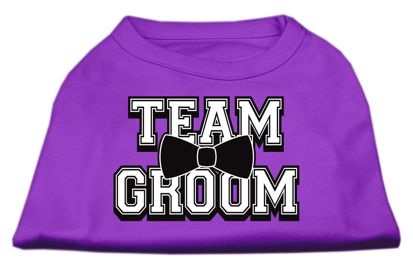 Camiseta para perros y gatos con serigrafía "Team Groom"