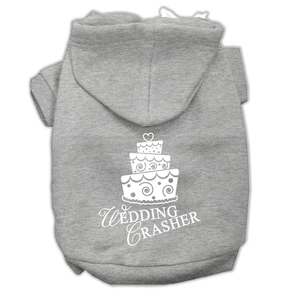 Pet Dog & Cat Hoodie Screen Printed, "Wedding Crasher"