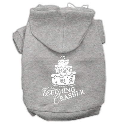 Pet Dog & Cat Hoodie Screen Printed, "Wedding Crasher"