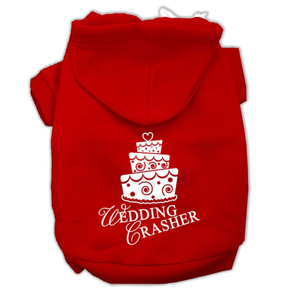 Pet Dog & Cat Hoodie Screen Printed, "Wedding Crasher"