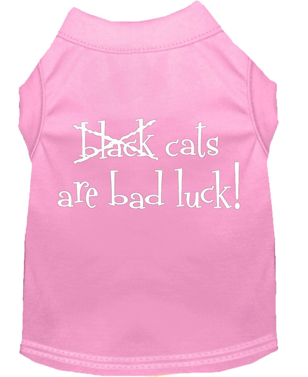 Pet Dog & Cat Shirt Screen Printed, "Black Cats Are Bad Luck"