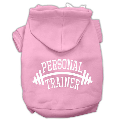 Sudadera con capucha para mascotas, perros y gatos serigrafiada con la frase "Entrenador personal"