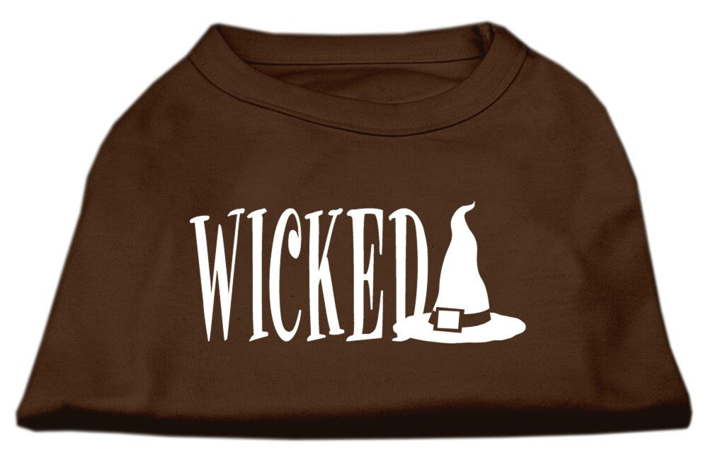 Camiseta para perros y gatos con serigrafía "Wicked"