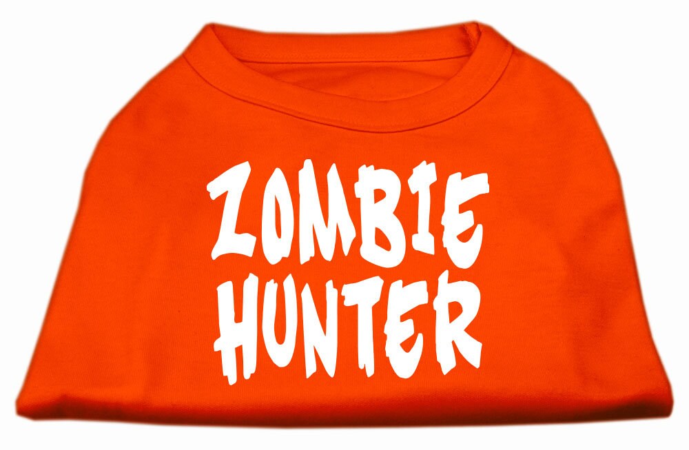 Camiseta para perros y gatos con serigrafía "Zombie Hunter"