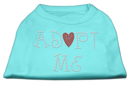 Pet Dog & Cat Shirt Rhinestone,"Adopt Me"