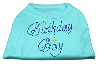 Camiseta para perro y gato con diamantes de imitación, "Cumpleañero"