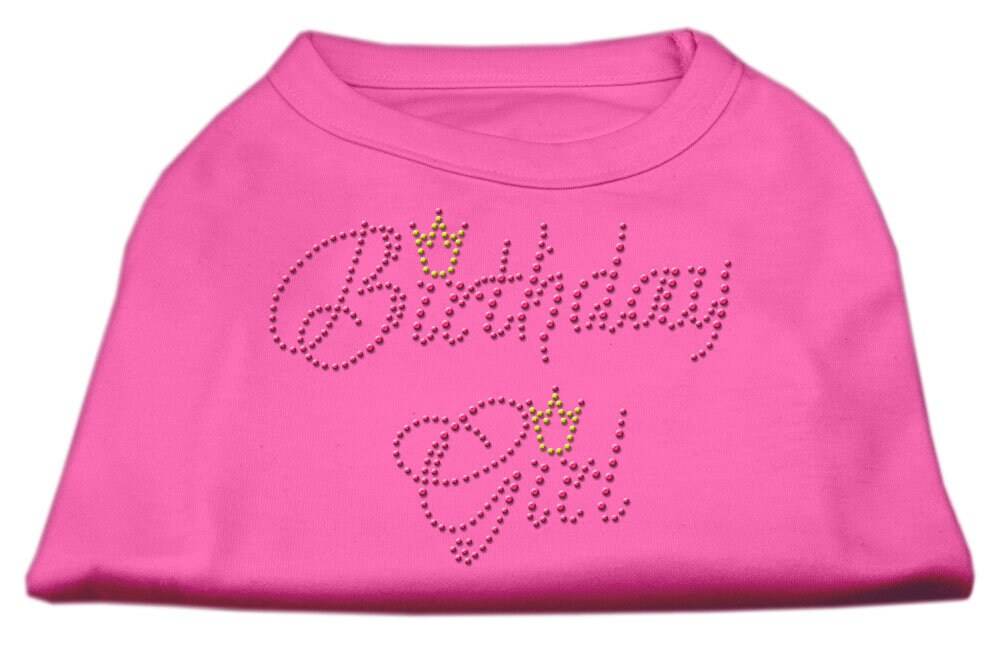 Camiseta para perro y gato con diamantes de imitación, "Cumpleañera"