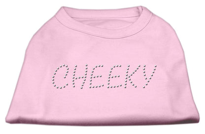 Camiseta para perros y gatos con diamantes de imitación, "Cheeky"