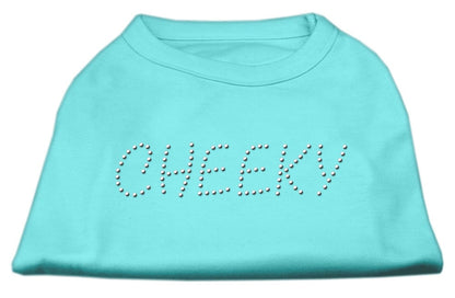 Camiseta para perros y gatos con diamantes de imitación, "Cheeky"