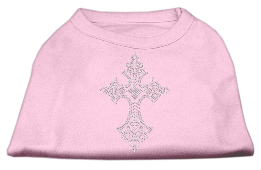 Camiseta para perros y gatos con diamantes de imitación, "Cruz"