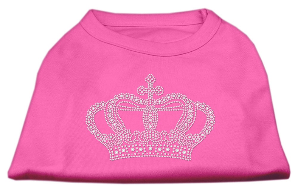 Camiseta para perros y gatos con diamantes de imitación, "Corona"