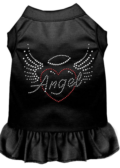 Vestido para perros y gatos con diamantes de imitación, "Corazón de ángel"