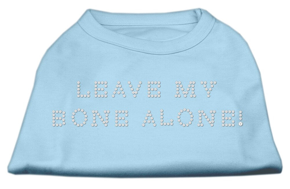 Pet Dog & Cat Shirt Rhinestone, "Leave My Bone Alone!"