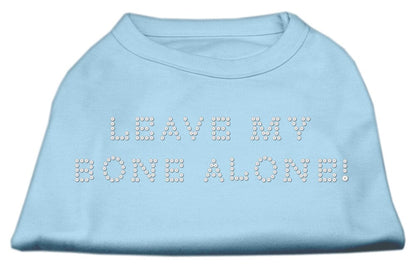 Pet Dog & Cat Shirt Rhinestone, "Leave My Bone Alone!"