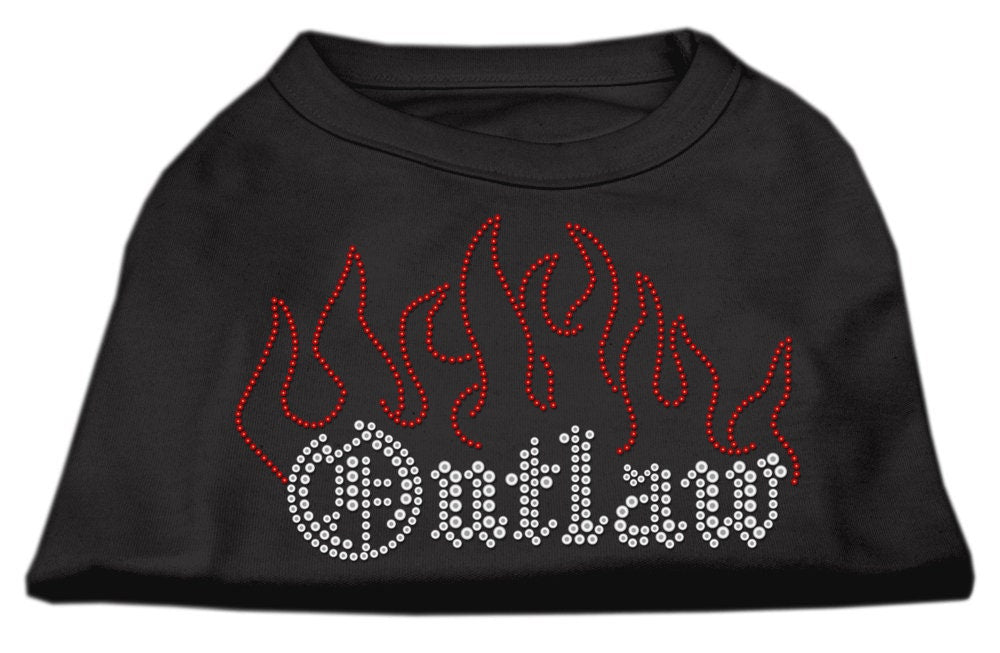 Pet Dog & Cat Shirt Rhinestone, "Outlaw"