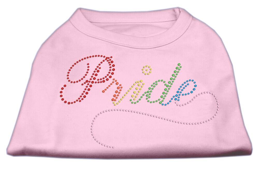 Camiseta para perros y gatos con diamantes de imitación, "Rainbow Pride"