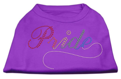 Camiseta para perros y gatos con diamantes de imitación, "Rainbow Pride"