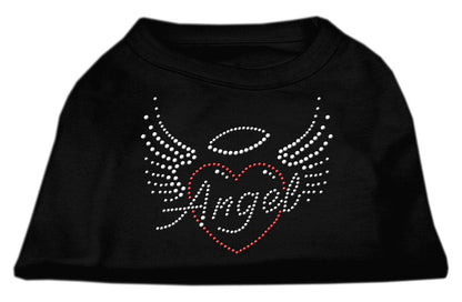 Camiseta para perros y gatos con diamantes de imitación, "Corazón de ángel"