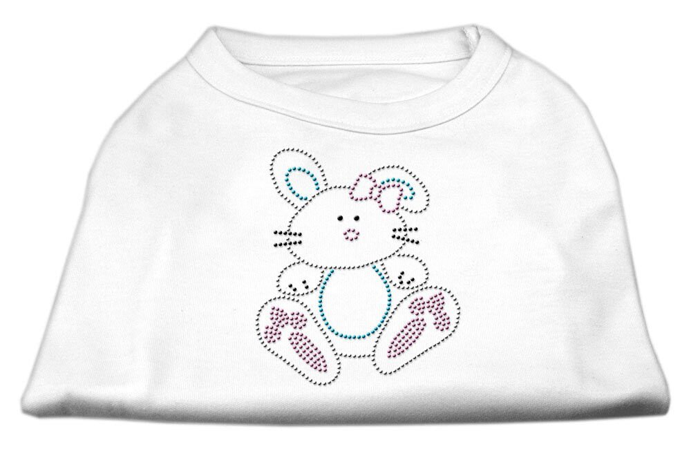 Camiseta para perros y gatos con diamantes de imitación, "Bunny"