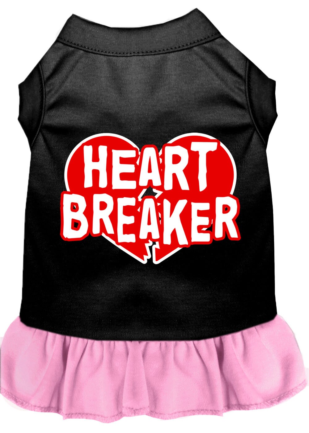 Vestido para perros y gatos con estampado serigrafiado "Heart Breaker"