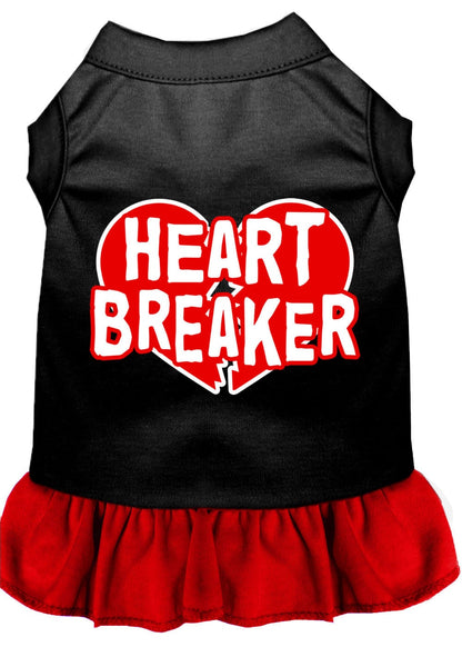 Vestido para perros y gatos con estampado serigrafiado "Heart Breaker"