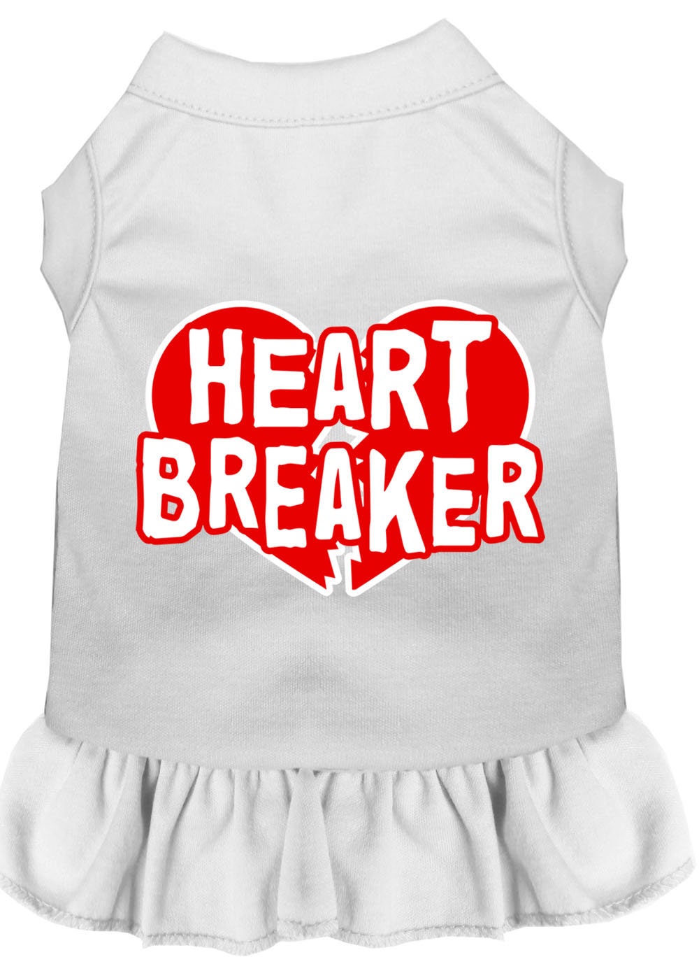 Vestido para perros y gatos con estampado serigrafiado "Heart Breaker"