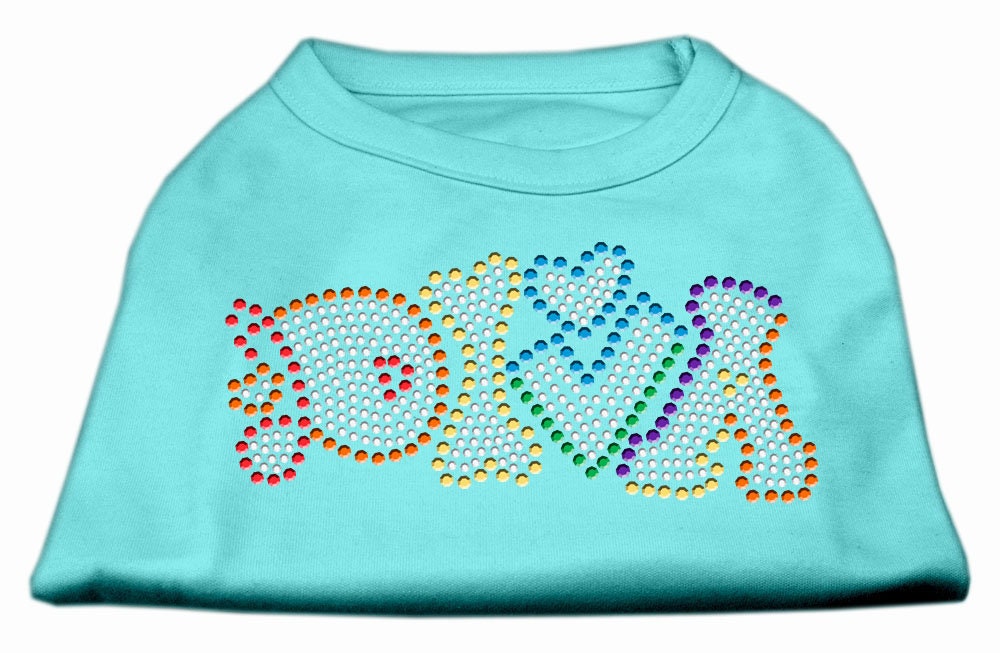 Camiseta para perros y gatos con diamantes de imitación, "Technicolor Diva"