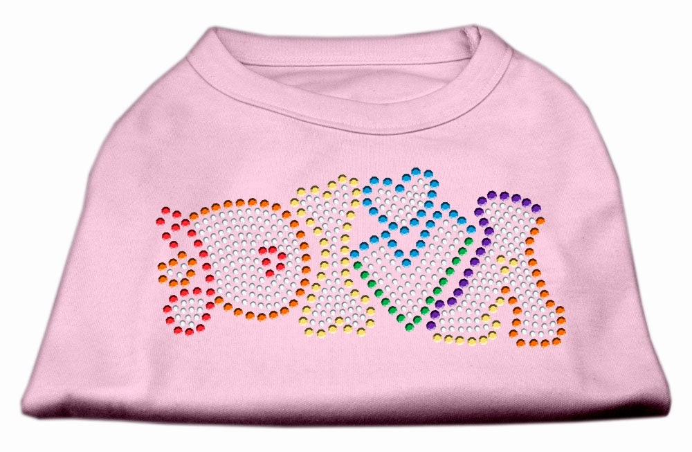 Camiseta para perros y gatos con diamantes de imitación, "Technicolor Diva"