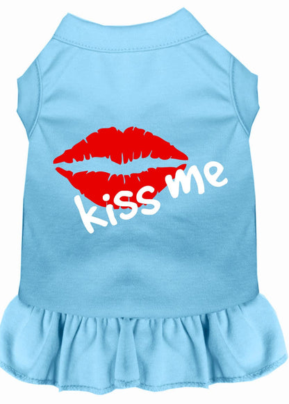 Dog Dress, Screen Printed, "Kiss Me"