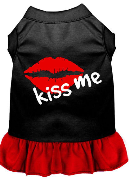 Pet Dress, Screen Printed, "Kiss Me"