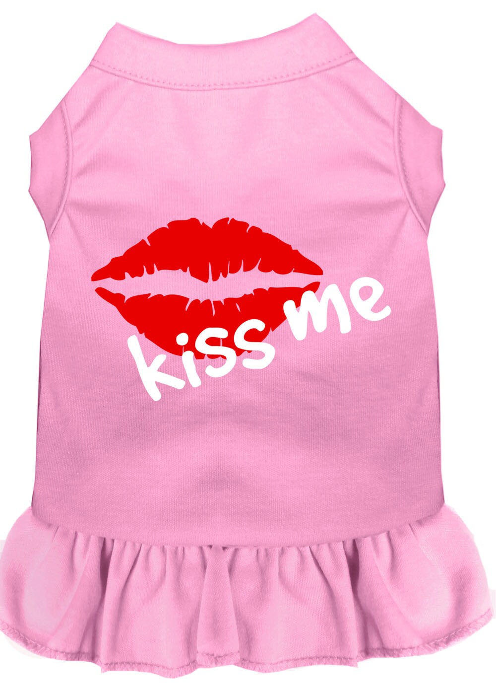 Pet Dress, Screen Printed, "Kiss Me"