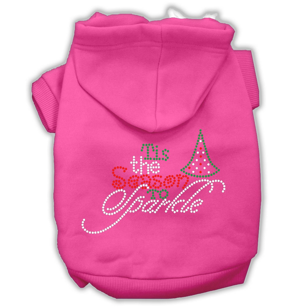 Christmas Pet, Dog & Cat Hoodie Rhinestone, "Tis The Season To Sparkle"