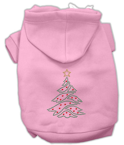 Christmas Pet, Dog & Cat Hoodie Rhinestone, "Christmas Tree"