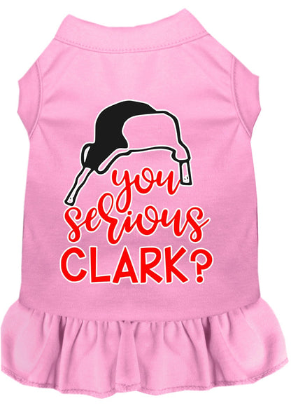 Christmas Pet Dress Screen Printed, "You Serious Clark?"