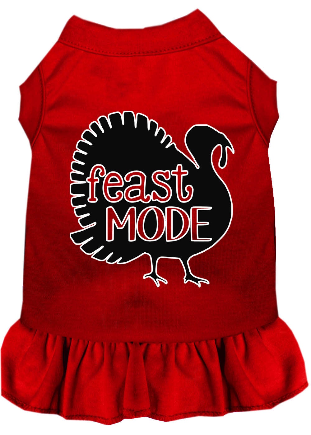 Vestido para perro y gato con estampado de Acción de Gracias, "Feast Mode"