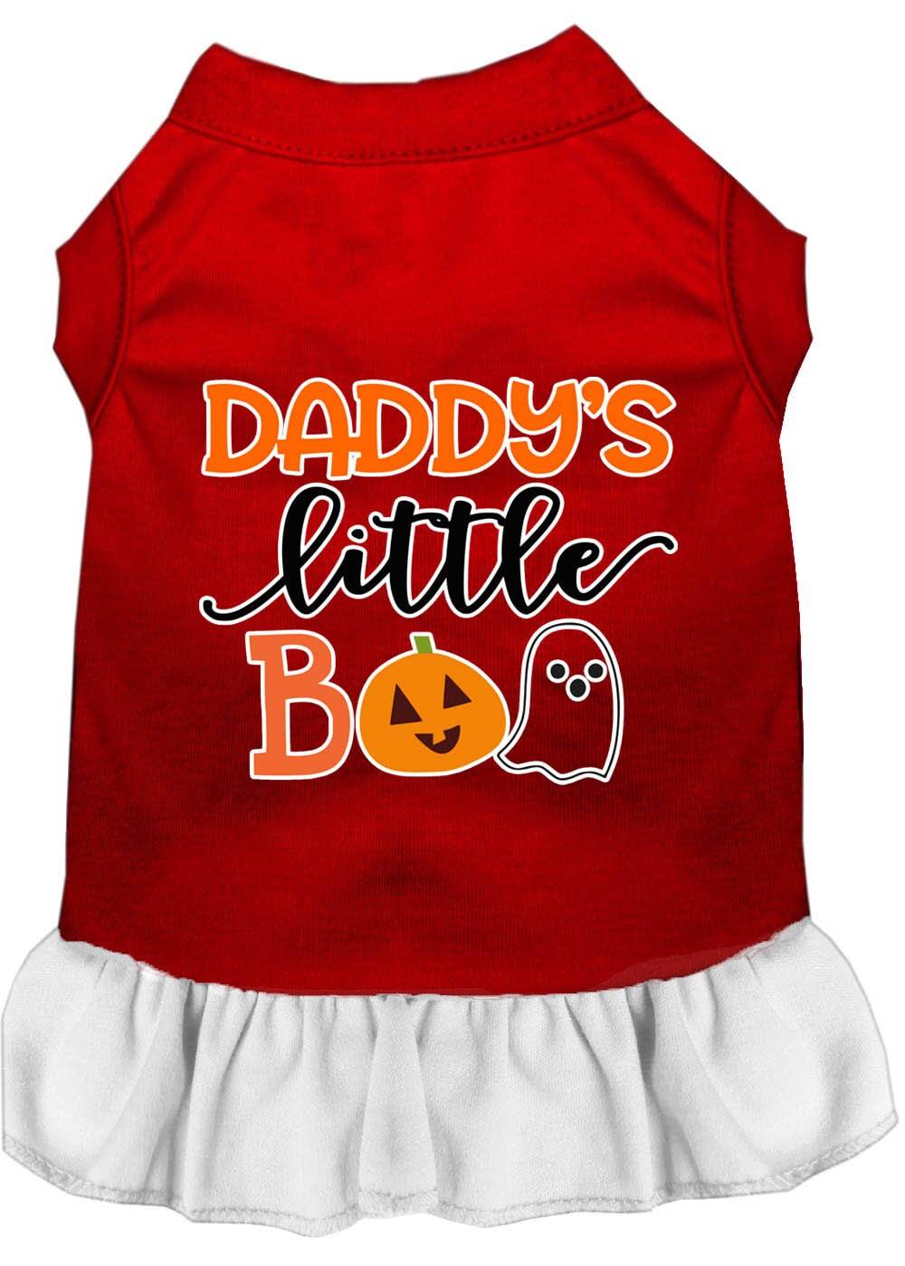 Halloween Pet Dog & Cat Dress Screen Printed, "Daddy's Little Boo"