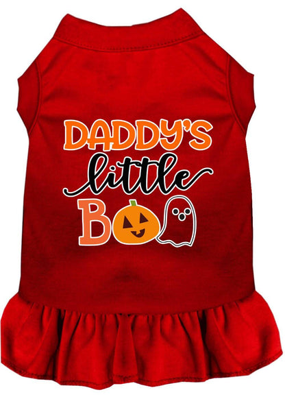 Halloween Pet Dog & Cat Dress Screen Printed, "Daddy's Little Boo"