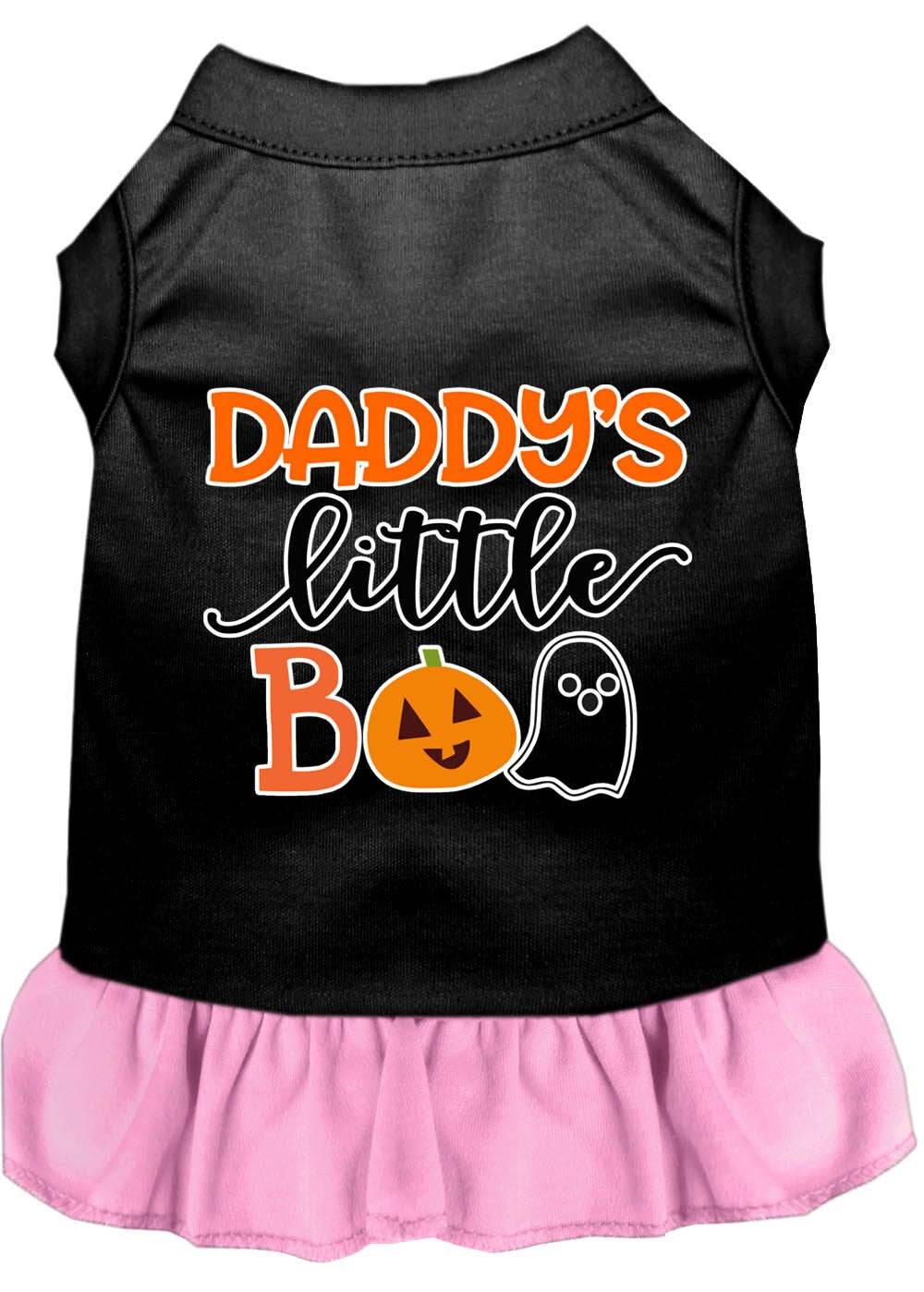 Halloween Pet Dog & Cat Dress Screen Printed, "Daddy's Little Boo"