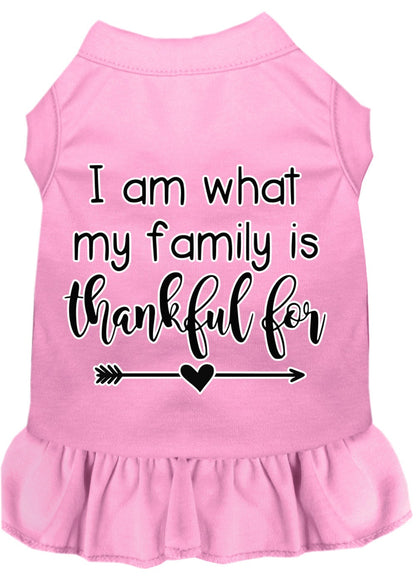 Pet Dress "I Am What My Family Is Thankful For"