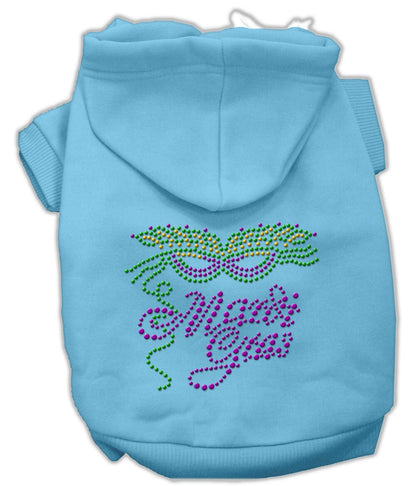 Pet, Dog & Cat Hoodie Rhinestone, "Mardi Gras"