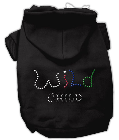 Pet, Dog & Cat Hoodie Rhinestone, "Wild Child"