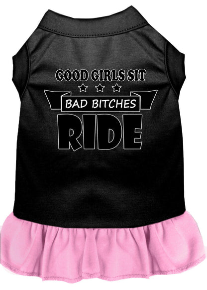 Pet Dress "Good Girls Sit, Bad Bitches Ride"
