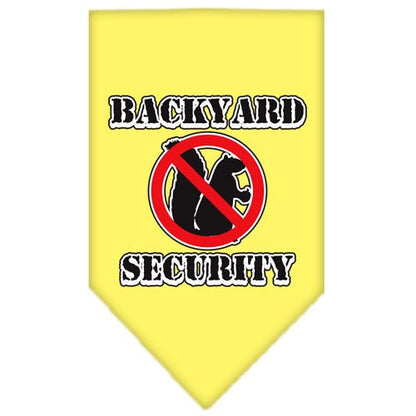 Pet and Dog Bandana Screen Printed, "Backyard Security"