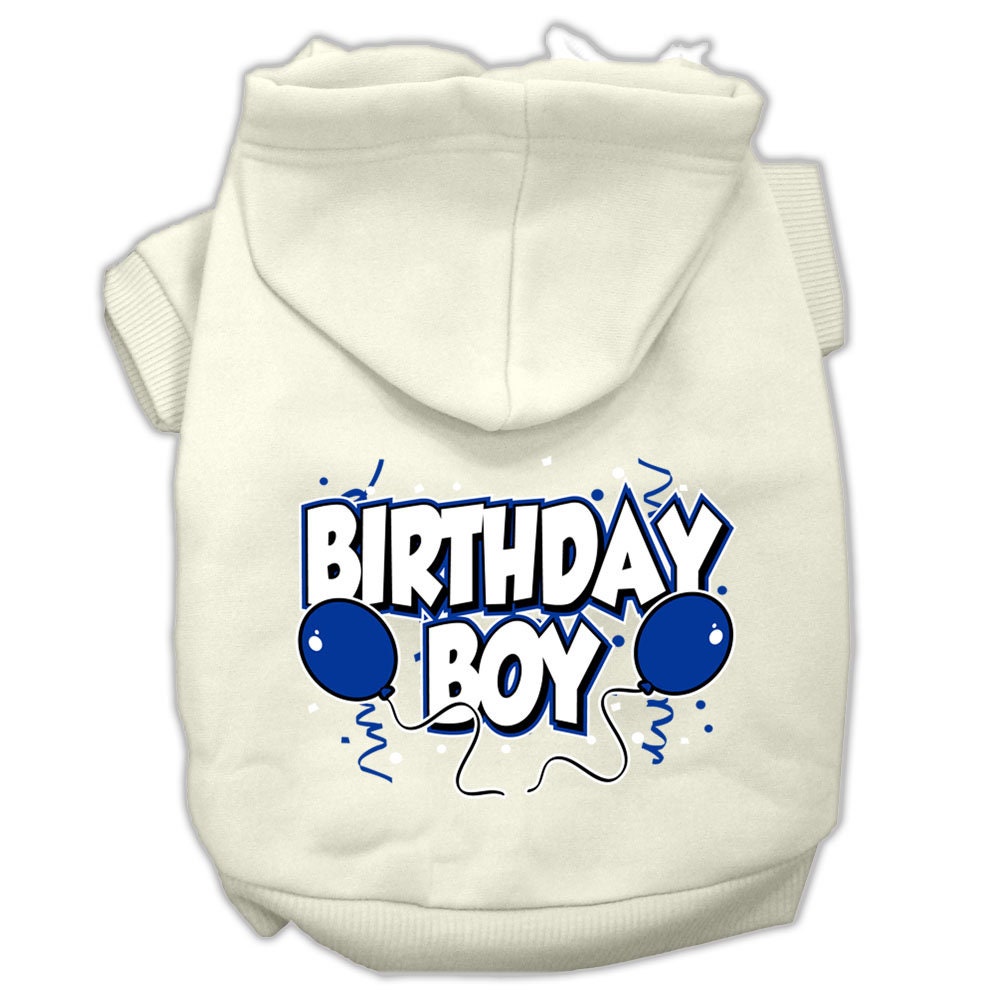 Sudadera con capucha para mascotas, perros y gatos con serigrafía "Birday Boy"