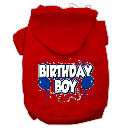 Sudadera con capucha para mascotas, perros y gatos con serigrafía "Birday Boy"